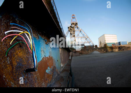 Alte Zinn-Minen in Redruth, Cornwall Stockfoto