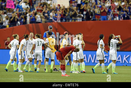 Montreal, Kanada. 30. Juni 2015. Deutschlands Tabea Kemme reagiert nach der FIFA Frauen WM 2015 Semi final Fußballspiel zwischen USA und Deutschland im Olympiastadion in Montreal, Kanada, 30. Juni 2015. Foto: Carmen Jaspersen/Dpa/Alamy Live News Stockfoto