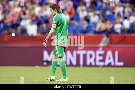 Montreal, Kanada. 30. Juni 2015. Deutschlands Torwart Nadine Angerer während der FIFA Frauen WM 2015 Semi final Fußball match zwischen USA und Deutschland im Olympiastadion in Montreal, Kanada, 30. Juni 2015. Foto: Carmen Jaspersen/Dpa/Alamy Live News Stockfoto