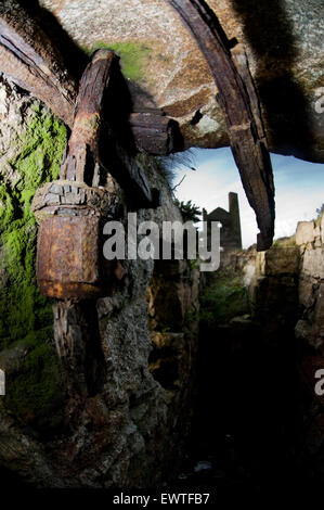 Alte Zinn-Minen in Redruth, Cornwall Stockfoto