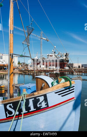 Severn-Klasse lebensrettende Boot im Trockendock, Skagen, Region Nord-Jütland, Dänemark Stockfoto