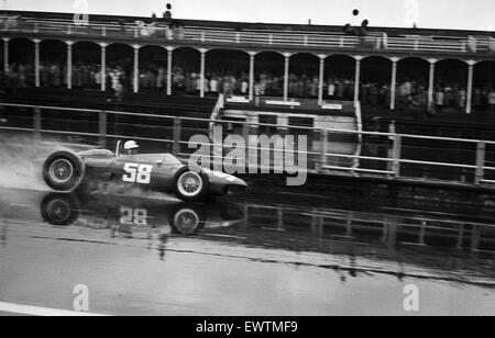 British Grand Prix Formel1 Rennsport auf dem Aintree Circuit in der Nähe von Liverpool. Giancarlo Baghetti in Aktion.  15. Juli 1961. Stockfoto