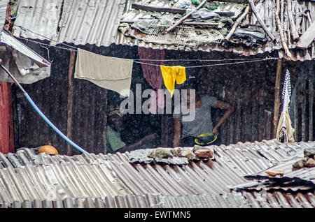 Gewitter in Freetown, Sierra Leone Stockfoto