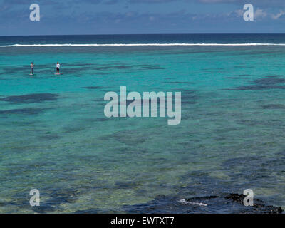 Barriere de Corail Blue Bay Ile Maurice Stockfoto