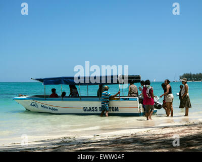 Strand Mont Choisy Ile Maurice Stockfoto