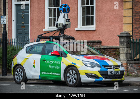 Google Street View Auto auf den Straßen von Bristol im Vereinigten Königreich. Stockfoto