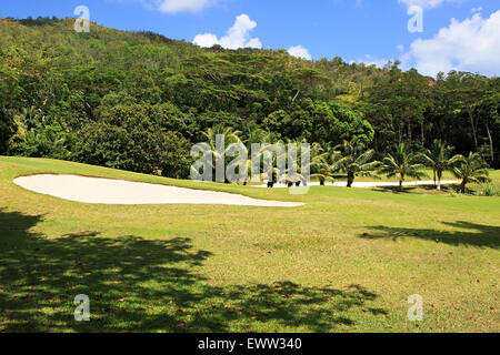 Golfplatz im Constance Lemuria Resort. Stockfoto