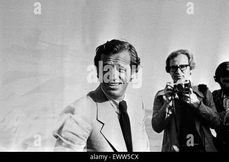 Jean Paul Belmondo Beim Filmfestival in Cannes 1974, Frankreich 1970er Jahre. Jean Paul Belmondo auf dem Cannes Film Festival 1974, Frankreich der 1970er Jahre. Stockfoto