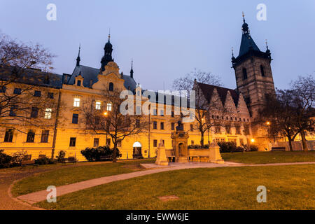 Das neue Rathaus und Stadtgericht Prag. Prag, Tschechische Republik Stockfoto