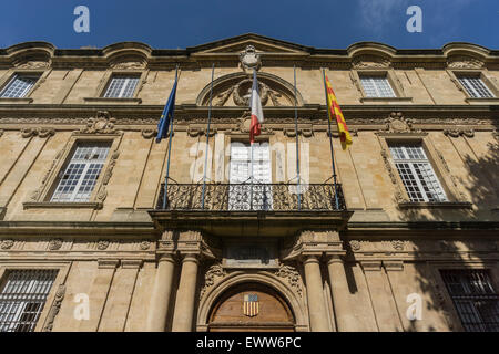 Markt Platz, Rathaus, Hôtel de Ville, Aix-en-Provence Stockfoto