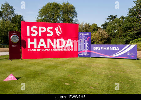 London, UK. 1. Juli 2015. Pro-am Tag des ISPS HANDA Ladies European Masters auf dem Golfplatz in Buckinghamshire.  Die Hauptveranstaltung findet 2 bis 5 Juli. Bildnachweis: Stephen Chung / Alamy Live News Stockfoto