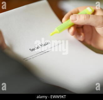 Social-Media-Definition-Zusammensetzung Stockfoto