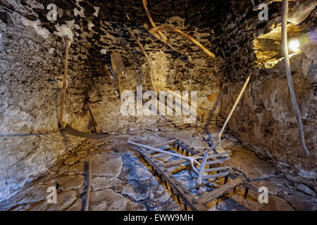 Stein-Hütte, Le Village des Bories, Open Air Museum in der Nähe von Gordes, Provence, Frankreich Stockfoto