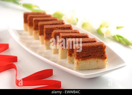 Schokolade Barfi Stockfoto