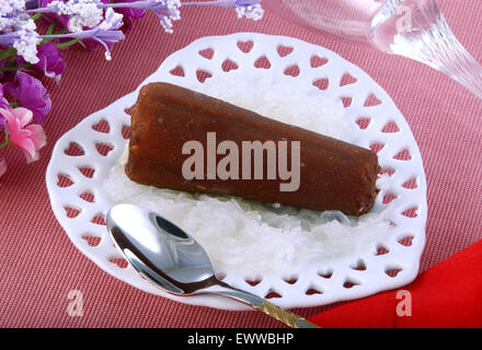 Schokolade Kulfi Faludeh (traditionelle Eis)-2 Stockfoto