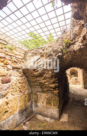 Carthage Antonine Bäder. Tunesien. Antiken Karthago. Gesamtansicht der Antonine Bäder Stockfoto