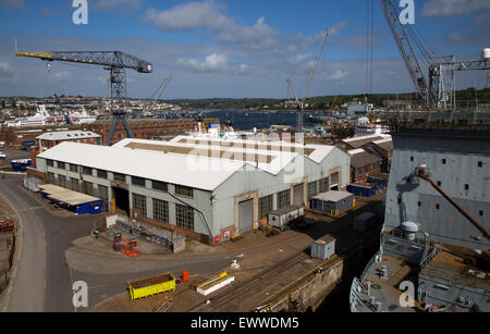 Hafen und Docks in Falmouth, Cornwall, England, UK Stockfoto