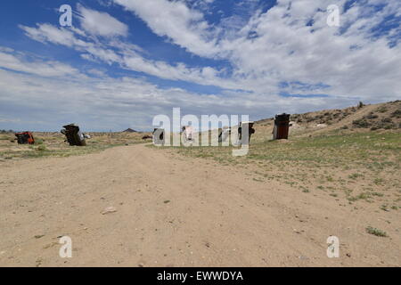 Der Auto-Wald in Goldfield, Nevada. Stockfoto