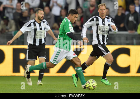 St-Etienne, Frankreich. 20. April 2015. 12. Fußballspiel gegen Armut fand in Saint-Etienne, Frankreich. Alex (ASSE alle Sterne) © Action Plus Sport/Alamy Live News Stockfoto