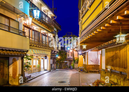 Shibu Onsen, Nagano, Japan historischen Hot Springs Resort Stadt. Stockfoto