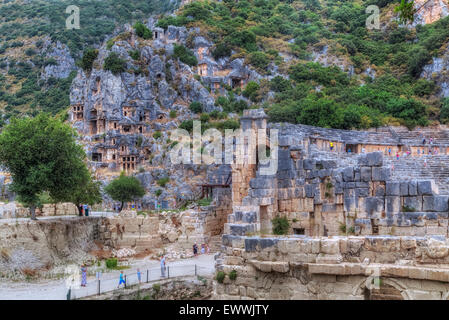 Myra, Lykien, Demre, Antalya, Türkei Stockfoto