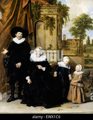 Frans Hals, Bildnis einer holländischen Familie 1633-1636-Öl auf Leinwand. Cincinnati Art Museum, Cincinnati, Ohio, USA. Stockfoto