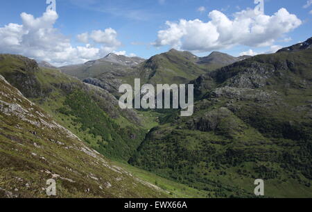 Die Schlucht im Glen Nevis, Lochaber. Stockfoto