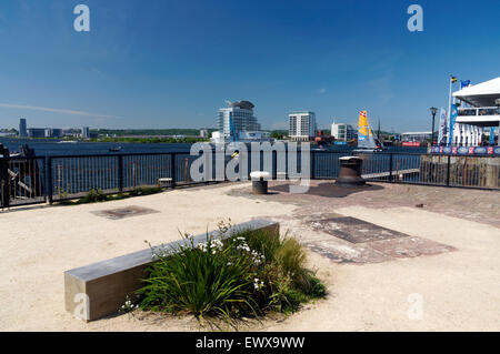 Extreme Sailing Event, Bucht von Cardiff, Cardiff, Wales, UK. Stockfoto