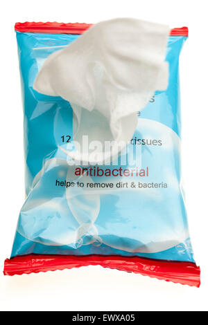 12 antibakterielle Gewebe aus Stiefel Chemiker Stockfoto