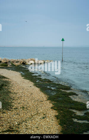 Mudeford Dorset an einem schönen Sommerabend Stockfoto