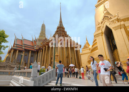 Phra Mondop, die Bibliothek des Wat Phra Kaew oder Tempel des Smaragd-Buddha vollständigen offiziellen name Wat Phra Si Rattana Satsadaram, Stockfoto