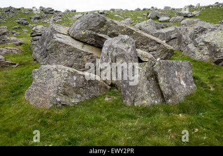 Bei Findlinge eiszeitliche Ablagerungen, Austwick, Yorkshire Dales National Park, England, UK Stockfoto