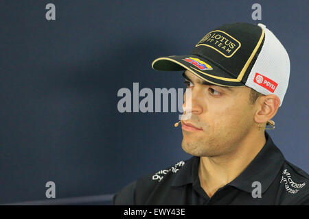 Silverstone, Northants, Großbritannien. 2. Juli 2015. F1 Grand Prix von Großbritannien. Treiber-Pressekonferenz. Lotus F1 Team Pilot Pastor Maldonado. Bildnachweis: Aktion Plus Sport/Alamy Live-Nachrichten Stockfoto