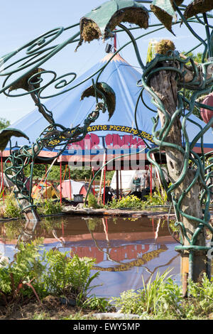 Die Solar Kino Glastonbury Festival Somerset UK Stockfoto