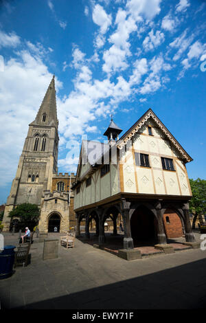 Altes Gymnasium, Kirchplatz, Market Harborough, Leicestershire. Stockfoto