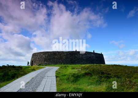 Das alte Grianan of Aileach Ringfort an Burt, County Donegal, Irland Stockfoto