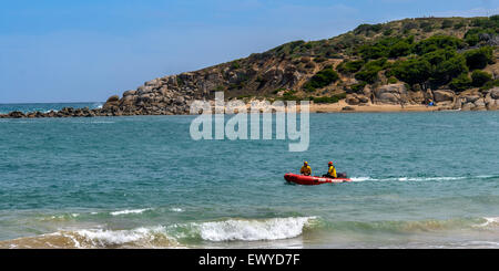 Rettungsschwimmer der Surf Rescue am Strand in Port Elliot, South Australia, Australien Stockfoto