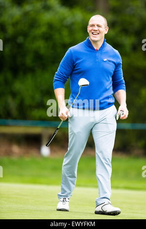 Mike Tindall genießt das pro-am vor der 2015 BMW PGA Championship in Wentworth am 20. Mai 2015. Stockfoto