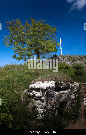 Dem ersten Weltkrieg Schlachtfeld Hartmannswillerkopf im Elsass/Frankreich Stockfoto