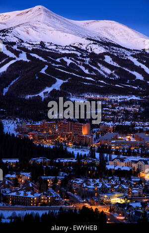 Skipisten, Breckenridge, Colorado, USA Stockfoto