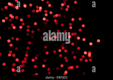 Roten Bokeh Punkte Stockfoto