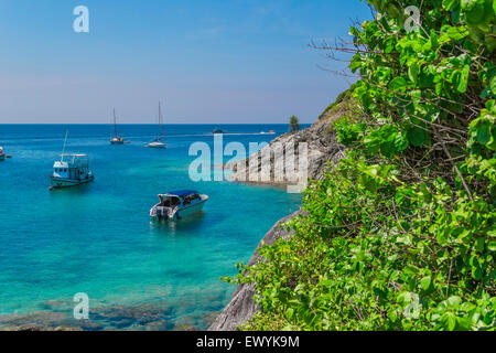 Sicht auf die Insel Koh Racha Stockfoto