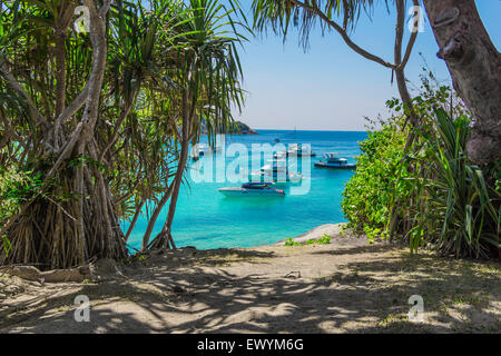 Sicht auf die Insel Koh Racha Stockfoto