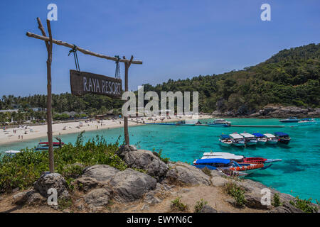 Sicht auf die Insel Koh Racha Stockfoto