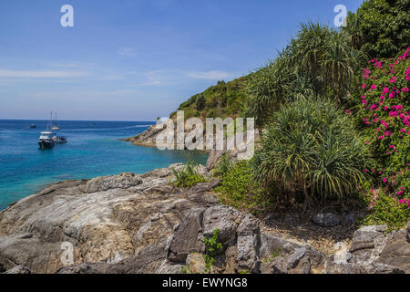 Sicht auf die Insel Koh Racha Stockfoto