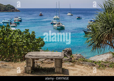 Sicht auf die Insel Koh Racha Stockfoto