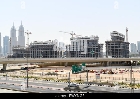 Dubai in Bau Stockfoto
