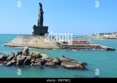 Thiruvalluvar Statue in Kanyakumari, Tamulnadu, Indien Stockfoto