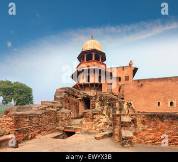 Agra Fort, ist ein Denkmal, ein UNESCO-Weltkulturerbe befindet sich in Agra, Uttar Pradesh, Indien. Stockfoto