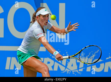 Johanna Konta (GB) spielen in Eastbourne 2015 Stockfoto